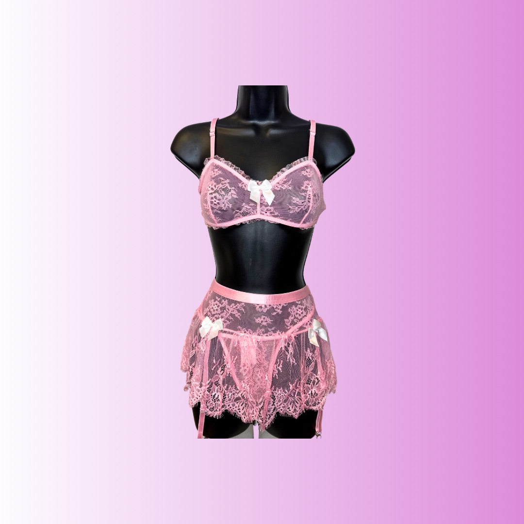 "Cosmic Bow Lingerie Set"