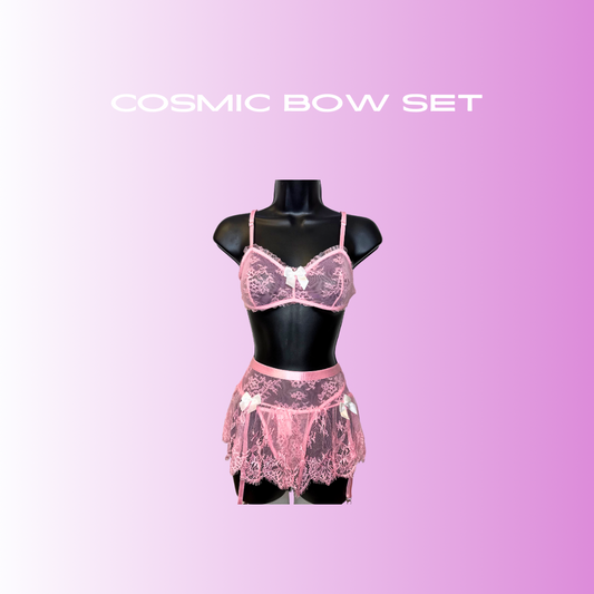 "Cosmic Bow Lingerie Set"