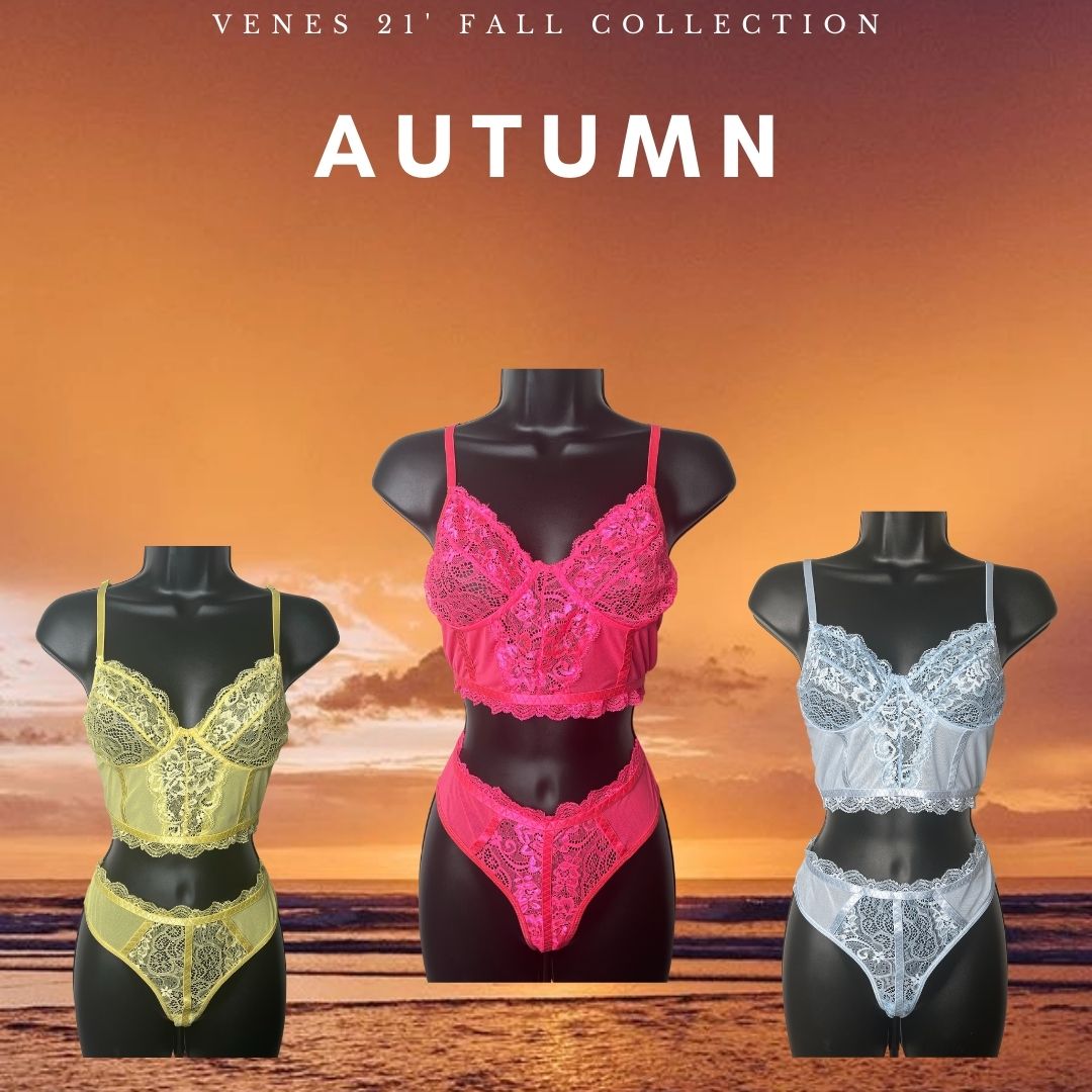 "Autumn" Sling Lace Lingerie Set freeshipping - Venes Intimates