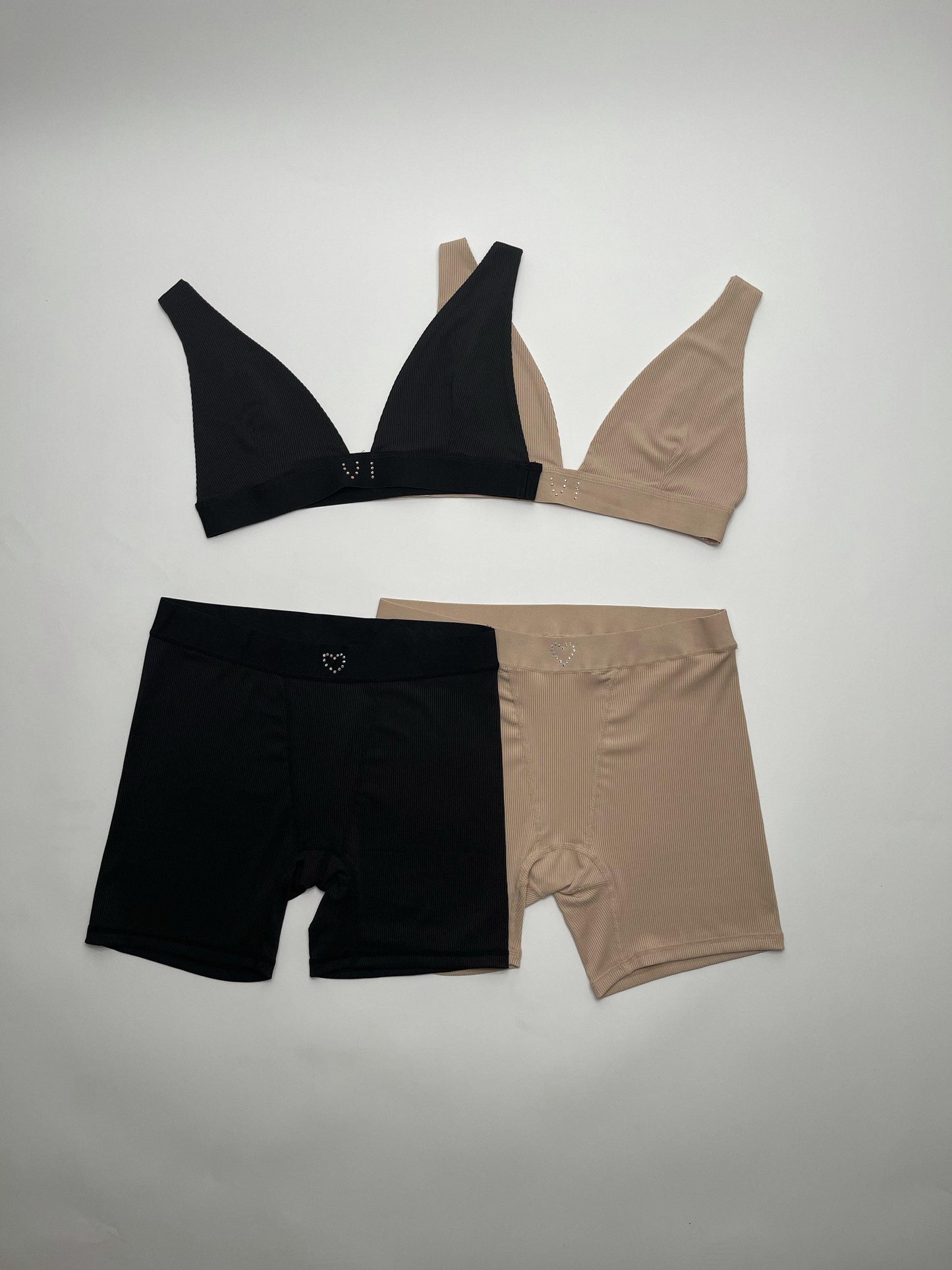 "Element"  Ribbed Shorts Set freeshipping - Venes Intimates